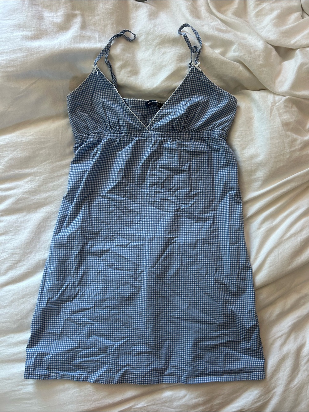 Brandy Melville Blue Gingham Slip